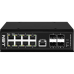 Промышленный управляемый L2 PoE коммутатор Fast Ethernet на 8 FE RJ45 PoE + 4 GE SFP порта. Порты: 8x10/100Base-T, 4x100/1000Base-X. Порты PoE: 1-2 - до 90W (IEEE 802.3af/at/bt),3-8 - до 30W (IEEE 802.3af/at). Автоматическое определение PoE устройств. Сум