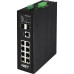 Промышленный управляемый (L2+) HiPoE коммутатор Gigabit Ethernet на 8GE PoE + 2 GE SFP порта с функцией мониторинга температуры/ влажности/ напряжения. Порты: 1 x GE (10/100/1000Base-T) с PoE BT (до 90W) + 7 x GE (10/100/1000Base-T) с PoE (до 30W) + 2 x G