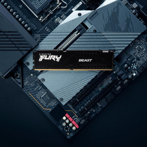 Память оперативная/ Kingston 128GB 5200MT/s DDR5 CL40 DIMM (Kit of 4) FURY Beast Black XMP