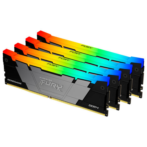 Память оперативная/ Kingston 128GB3200MT/s DDR4 CL16DIMM (Kit of4)FURYRenegadeRGB