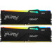 Память DDR5 2x16GB 6000MHz Kingston KF560C36BBE2AK2-32 Fury Beast RGB RTL Gaming PC5-48000 CL36 DIMM 288-pin 1.35В single rank с радиатором Ret Память DDR5 2x16GB 6000MHz Kingston KF560C36BBE2AK2-32 Fury Beast RGB RTL Gaming PC5-48000 CL36 DIMM 288-pin 1.35В single rank с радиатором Ret