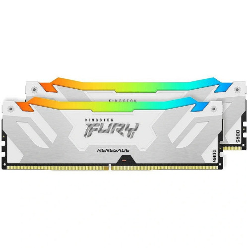 Память оперативная/ Kingston 32GB 6800MT/s DDR5 CL36 DIMM (Kit of 2) FURY Renegade RGB White XMP