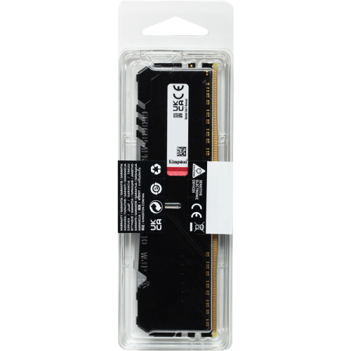 Память оперативная/ Kingston 16GB 3733MHz DDR4 CL19 DIMM 1Gx8 FURY Beast RGB