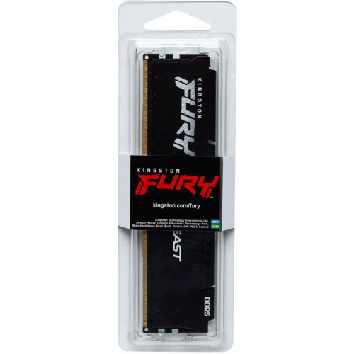 Память оперативная/ Kingston 16GB 6000MT/s DDR5 CL40 DIMM FURY Beast Black XMP