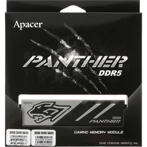 Модуль памяти APACER DIMM DDR5-5600 32GB (16GBx2) AH5U32G56C5227BAA-2 Модуль памяти APACER DIMM DDR5-5600 32GB (16GBx2) AH5U32G56C5227BAA-2