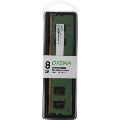 Оперативная память DDR5 8Gb 4800MHz Digma DGMAD5480008S RTL PC5-38400 CL40 DIMM 288-pin 1.1В single rank Ret [DGMAD5480008S]