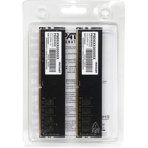 Оперативная память DDR4 2x8GB 2666MHz Patriot PSD416G2666K Signature RTL PC4-21300 CL19 DIMM 288-pin 1.2В kit single rank Ret [PSD416G2666K]