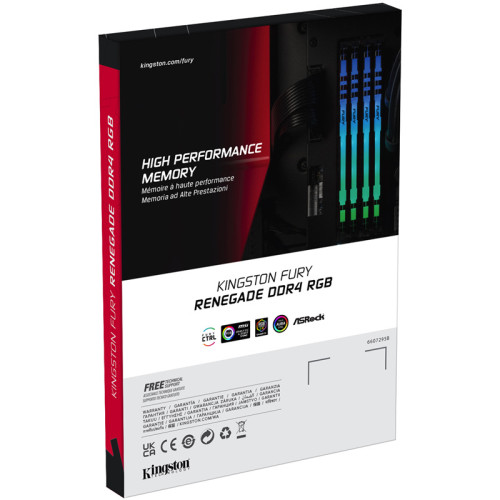 Память оперативная/ Kingston 16GB3600MHz DDR4 CL16DIMM (Kit of 2)FURYRenegadeRGB Память оперативная/ Kingston 16GB3600MHz DDR4 CL16DIMM (Kit of 2)FURYRenegadeRGB