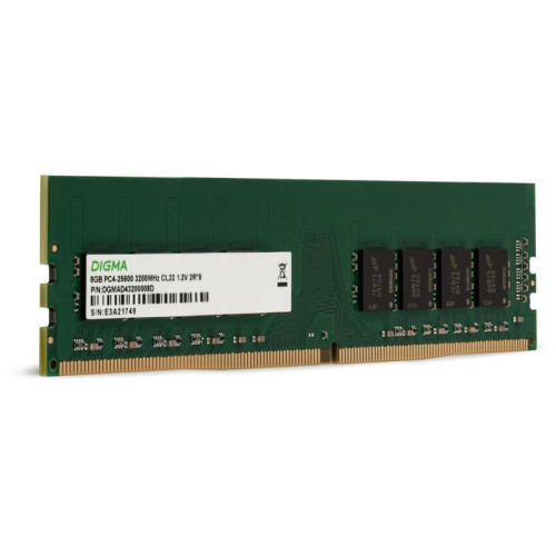 Оперативная память DDR4 8Gb 3200MHz Digma DGMAD43200008D RTL PC4-25600 CL22 DIMM 288-pin 1.2В dual rank Ret [DGMAD43200008D]