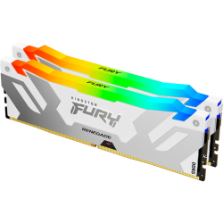 Память оперативная/ Kingston 32GB 7200MT/s DDR5 CL38 DIMM (Kit of 2) FURY Renegade RGB White XMP