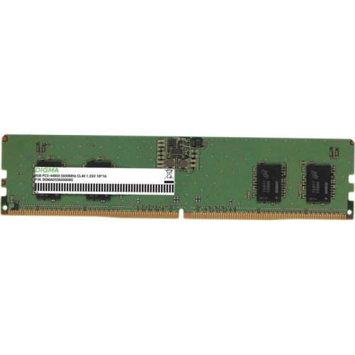 Оперативная память DDR5 8GB 5600MHz Digma DGMAD55600008S RTL PC5-44800 CL46 DIMM 288-pin 1.25В single rank Ret [DGMAD55600008S]
