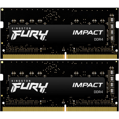 Память оперативная Kingston 16GB 3200MT/s DDR4 CL20 SODIMM (Kit of 2) FURY Impact
