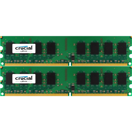 Память оперативная/ Crucial  16GB Kit (8GBx2) DDR4 2400 MT/s (PC4-19200) CL17 SR x8 Unbuffered DIMM 288pin