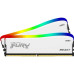 Память оперативная/ Kingston 32GB 3200MT/s DDR4 CL16 DIMM (Kit of 2) FURY Beast White RGB SE