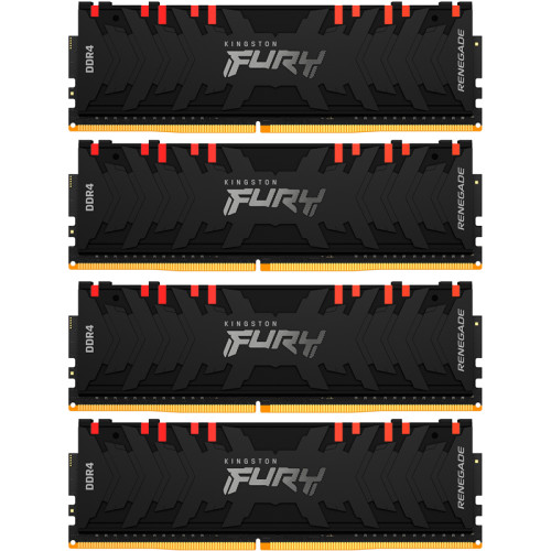 Память оперативная Kingston 32GB3600MHz DDR4 CL16DIMM (Kit of4)FURYRenegadeRGB