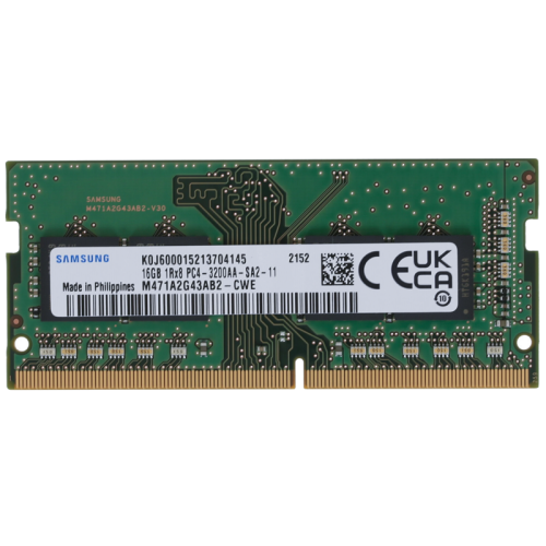 Память оперативная/ Samsung DDR4 16GB UNB SODIMM 3200 1Rx8, 1.2V
