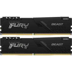 Память оперативная/ Kingston 32GB 3600MHz DDR4 CL18 DIMM (Kit of 2) FURY Beast Black