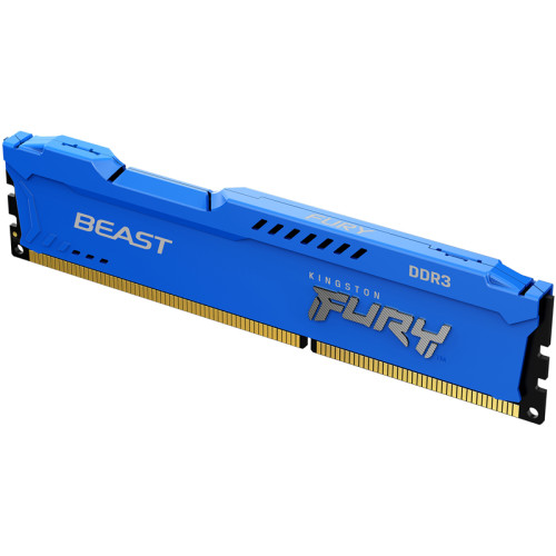 Память оперативная/ Kingston 8GB 1600MHz DDR3 CL10 DIMM FURYBeastBlue