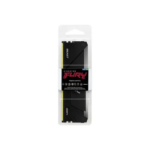 Память оперативная/ Kingston 16GB 3733MT/s DDR4 CL19 DIMM 1Gx8 FURY Beast RGB