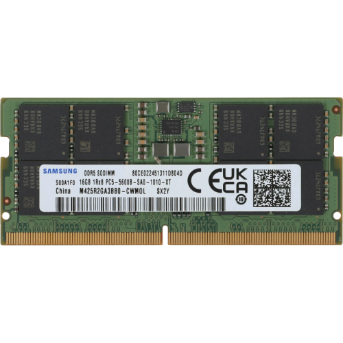 Память оперативная/ Samsung DDR5 SODIMM 16GB 5600 1Rx8, 1.1V