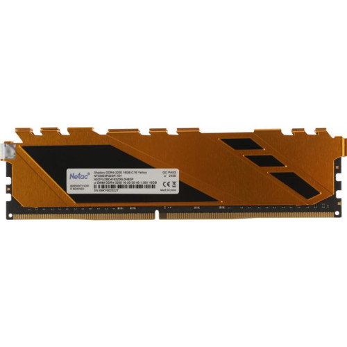 Модуль памяти Netac DIMM 16GB DDR4-3200 NTSDD4P32SP-16Y