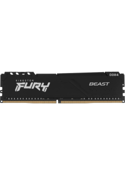 Память оперативная/ Kingston 16GB 3200MT/s DDR4 CL16 DIMM 1Gx8 FURY Beast Black (Select Regions ONLY)