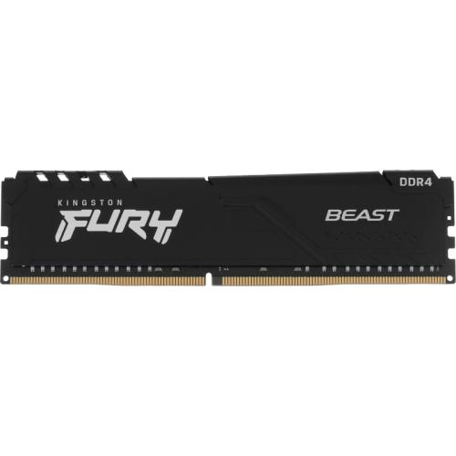 Память оперативная/ Kingston 16GB 3200MT/s DDR4 CL16 DIMM 1Gx8 FURY Beast Black (Select Regions ONLY)