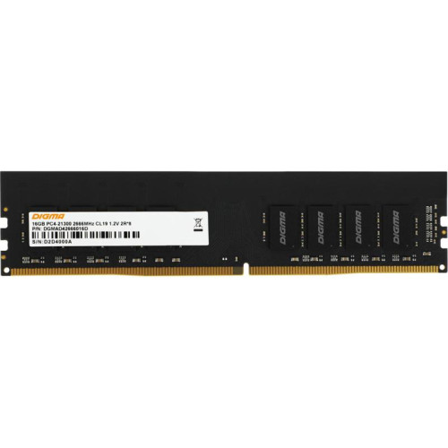 Оперативная память DDR4 16Gb 2666MHz Digma DGMAD42666016D RTL PC4-21300 CL19 DIMM 288-pin 1.2В dual rank Ret [DGMAD42666016D]