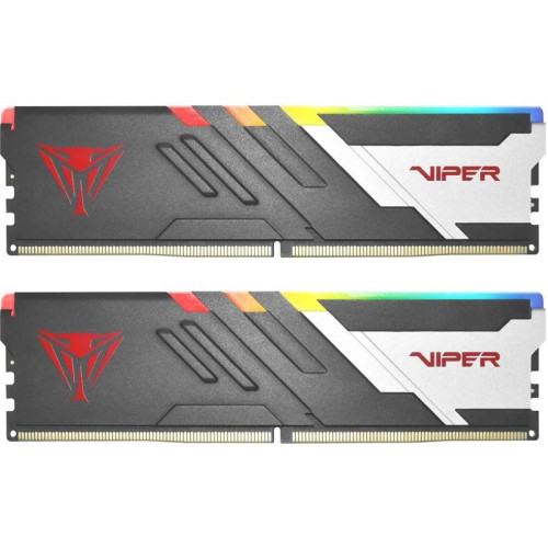 Память DDR5 2x24GB 6000MHz Patriot PVVR548G600C30K Viper Venom RGB RTL Gaming PC5-48000 CL30 DIMM 288-pin 1.45В kit с радиатором Ret