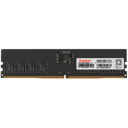 Оперативная память DDR5 16GB 4800MHz Kingspec KS4800D5P11016G RTL PC5-38400 CL40 DIMM 288-pin 1.1В single rank Ret [KS4800D5P11016G]