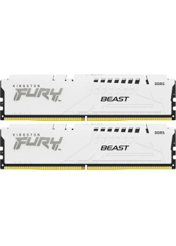 Память оперативная/ Kingston 32GB 5600MT/s DDR5 CL36 DIMM (Kit of 2) FURY Beast White EXPO