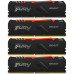 Память оперативная/ Kingston 64GB 3200MHz DDR4 CL16 DIMM (Kit of 4) 1Gx8 FURY Beast RGB