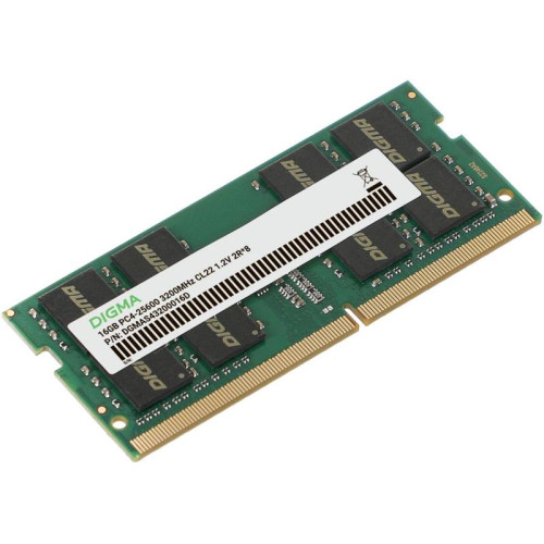 Оперативная память DDR4 16Gb 3200MHz Digma DGMAS43200016D RTL PC4-25600 CL22 SO-DIMM 260-pin 1.2В dual rank Ret [DGMAS43200016D]