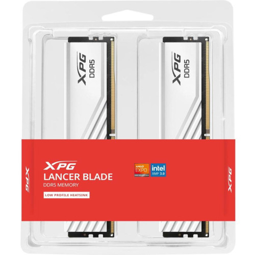Память DDR5 2x16GB 6000MHz A-Data AX5U6000C3416G-DTLABWH XPG Lancer RTL PC5-48000 CL34 DIMM 288-pin 1.35В kit dual rank с радиатором Ret