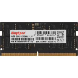 Оперативная память DDR5 16GB 5200MHz Kingspec KS5200D5N11016G RTL PC5-41600 CL40 SO-DIMM 288-pin 1.1В single rank Ret [KS5200D5N11016G]