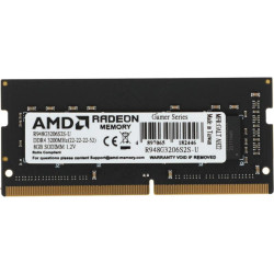 Оперативная память DDR4 8Gb 3200MHz AMD R948G3206S2S-U Radeon R9 Gamer Series RTL PC4-25600 CL22 SO-DIMM 260-pin 1.2В Ret [R948G3206S2S-U]