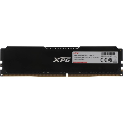 Память DDR4 2x16GB 3200MHz A-Data AX4U320016G16A-DCBK20 XPG Gammix D20 RTL Gaming PC4-25600 CL16 DIMM 288-pin 1.35В kit с радиатором Ret