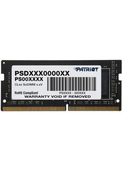 Оперативная память DDR4 32GB 2666MHz Patriot PSD432G26662S Signature RTL PC4-21300 CL19 SO-DIMM 260-pin 1.2В dual rank Ret [PSD432G26662S]