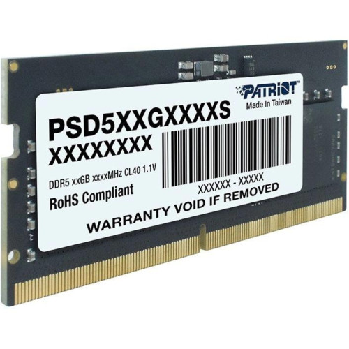 Модуль памяти для ноутбука PATRIOT DIMM DDR5-5600 8GB PSD58G560041S Модуль памяти для ноутбука PATRIOT DIMM DDR5-5600 8GB PSD58G560041S