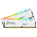 Память оперативная/ Kingston 32GB 6000MT/s DDR5 CL40 DIMM (Kit of 2) FURY Beast White RGB XMP