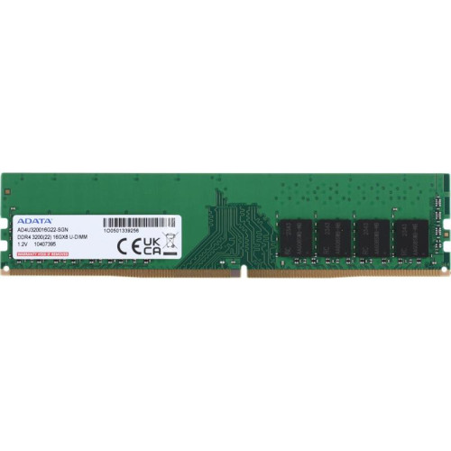 Оперативная память DDR4 16Gb 3200MHz A-Data AD4U320016G22-SGN Premier RTL PC4-25600 CL22 DIMM 288-pin 1.2В single rank Ret [AD4U320016G22-SGN]