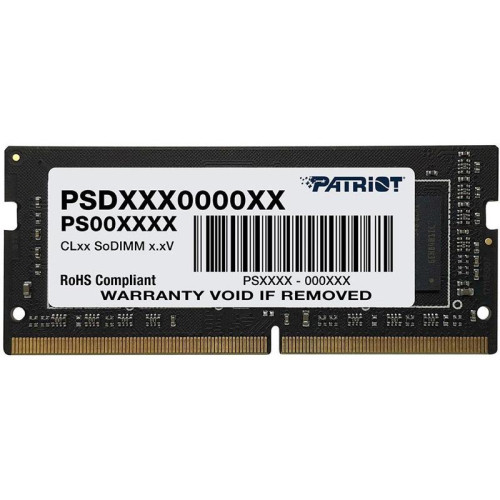 Память DDR4 16GB 3200MHz Patriot PSD416G32002S Signature Line RTL PC4-25600 CL22 SO-DIMM 260-pin 1.2В Ret