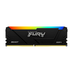 Память оперативная/ Kingston 8GB 3200MT/c DDR4 CL16 DIMM FURY Beast RGB