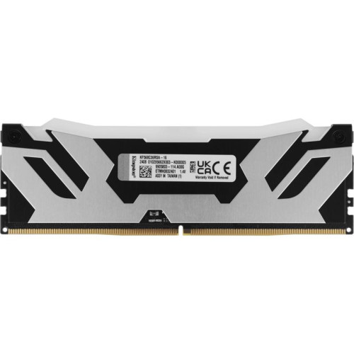 Оперативная память DDR5 16GB 6800MHz Kingston KF568C36RSA-16 Fury Renegade Silver XMP RGB RTL Gaming PC5-54400 CL36 DIMM 288-pin 1.4В kit с радиатором Ret [KF568C36RSA-16]