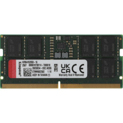 Память оперативная/ Kingston 16GB 6400MT/s DDR5 Non-ECC CL52 CSODIMM 1Rx8