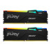 Память оперативная/ Kingston 16GB 5600MT/s DDR5 CL40 DIMM (Kit of 2) FURY Beast RGB XMP