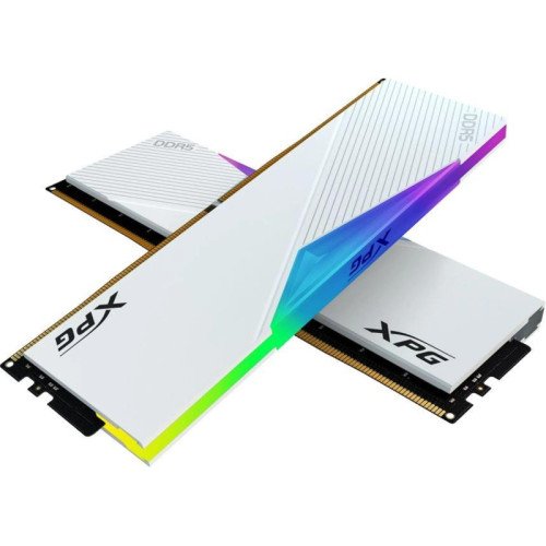 Память DDR5 2x16GB 6400MHz A-Data AX5U6400C3216G-DCLARWH XPG Lancer RGB RTL PC5-51200 CL32 DIMM 288-pin 1.4В kit dual rank с радиатором Ret