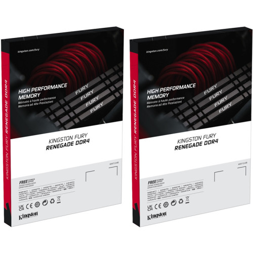 Память оперативная/ Kingston 128GB3200MHz DDR4 CL16DIMM (Kit of4)FURYRenegadeBlack Память оперативная/ Kingston 128GB3200MHz DDR4 CL16DIMM (Kit of4)FURYRenegadeBlack