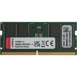 Оперативная память DDR5 32GB 5600MHz Kingston KCP556SD8-32 RTL PC5-44800 CL46 SO-DIMM 262-pin 1.1В dual rank Ret