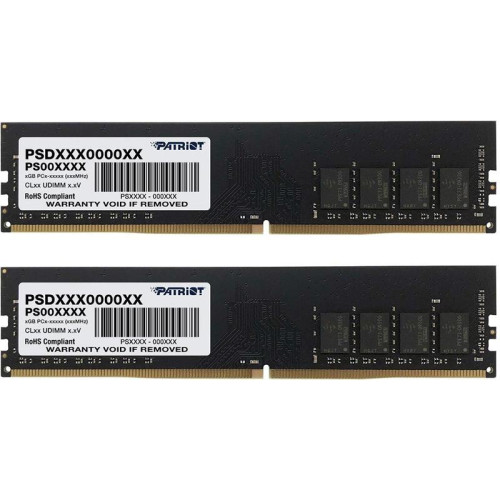 Память DDR4 2x16GB 3200MHz Patriot PSD432G3200K Signature Line RTL PC4-25600 CL22 DIMM 288-pin 1.2В kit dual rank Ret